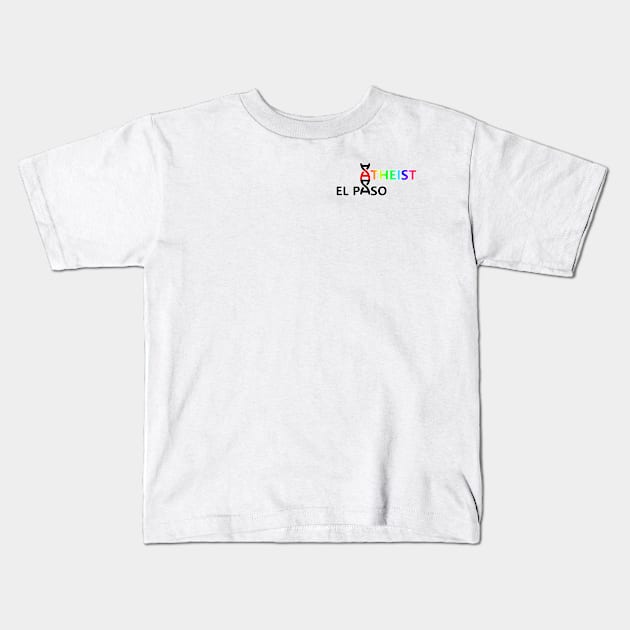 Atheist LBGTQ+ Logo -Pocket size Kids T-Shirt by EPAtheist
